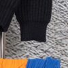 PRADA Wool Cardigan with Chunky Knit, Premium Craftsmanship, Embroidered Logo, Authentic Reproduction