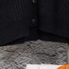 PRADA Wool Cardigan with Chunky Knit, Premium Craftsmanship, Embroidered Logo, Authentic Reproduction