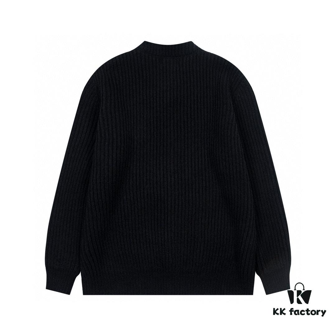 6931a10cccd8ab3d7af94f0d PRADA Wool Cardigan, Coarse Knit, Premium Craftsmanship, Imported Yarn with Soft Finish, Embroidered Chest Logo, Authentic Reproduction