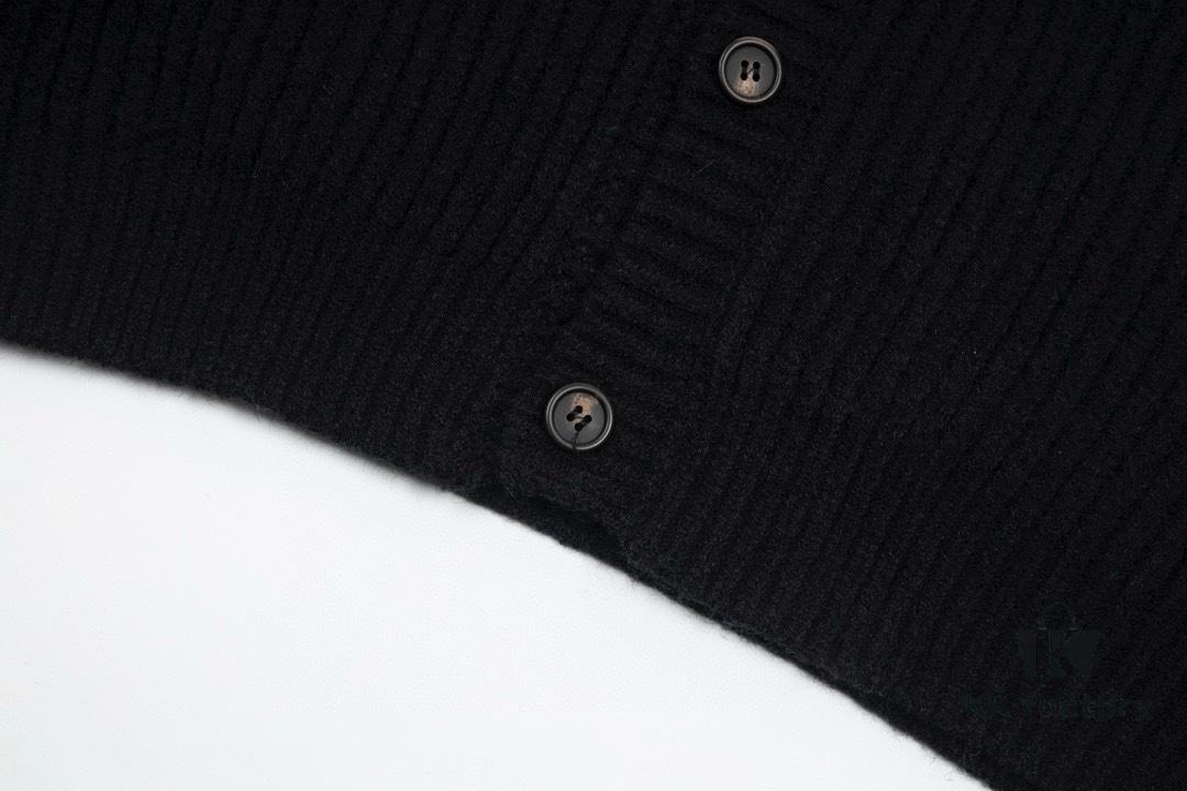 6931a10cccd8ab3d7af94f12 PRADA Wool Cardigan, Coarse Knit, Premium Craftsmanship, Imported Yarn with Soft Finish, Embroidered Chest Logo, Authentic Reproduction