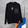 6931a10cccd8ab3d7af94f1b PRADA/Prada 22SS Triangle Logo Pocket Knit Long-Sleeve Sweater