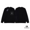 6931a10dccd8ab3d7af94f24 PRADA/Prada 22SS Triangular Logo Pocket Knitted Long-Sleeve Sweater