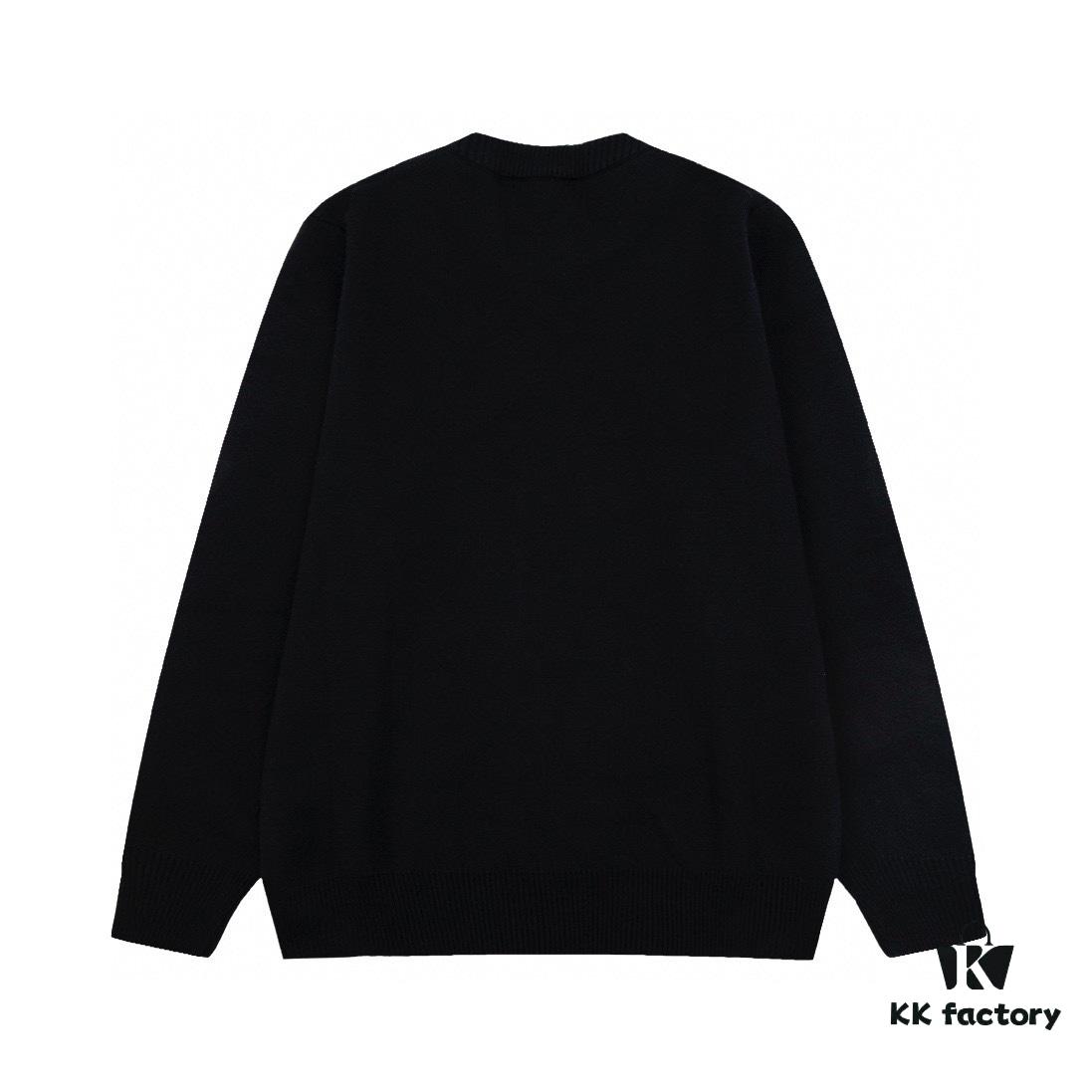6931a10dccd8ab3d7af94f26 PRADA/Prada 22SS Triangular Logo Pocket Knitted Long-Sleeve Sweater