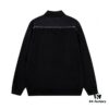 New PRADA Triangle Logo Patch Stand Collar Jacket Unisex Couple Style