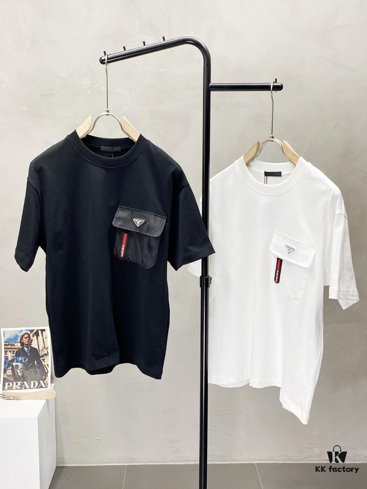 6931a10fccd8ab3d7af94f51 Prada Men's Casual Short-Sleeve T-Shirt, Exclusive New Arrival, Original Order, High-End Custom, Premium Quality, Fashionable and Versatile Bestseller