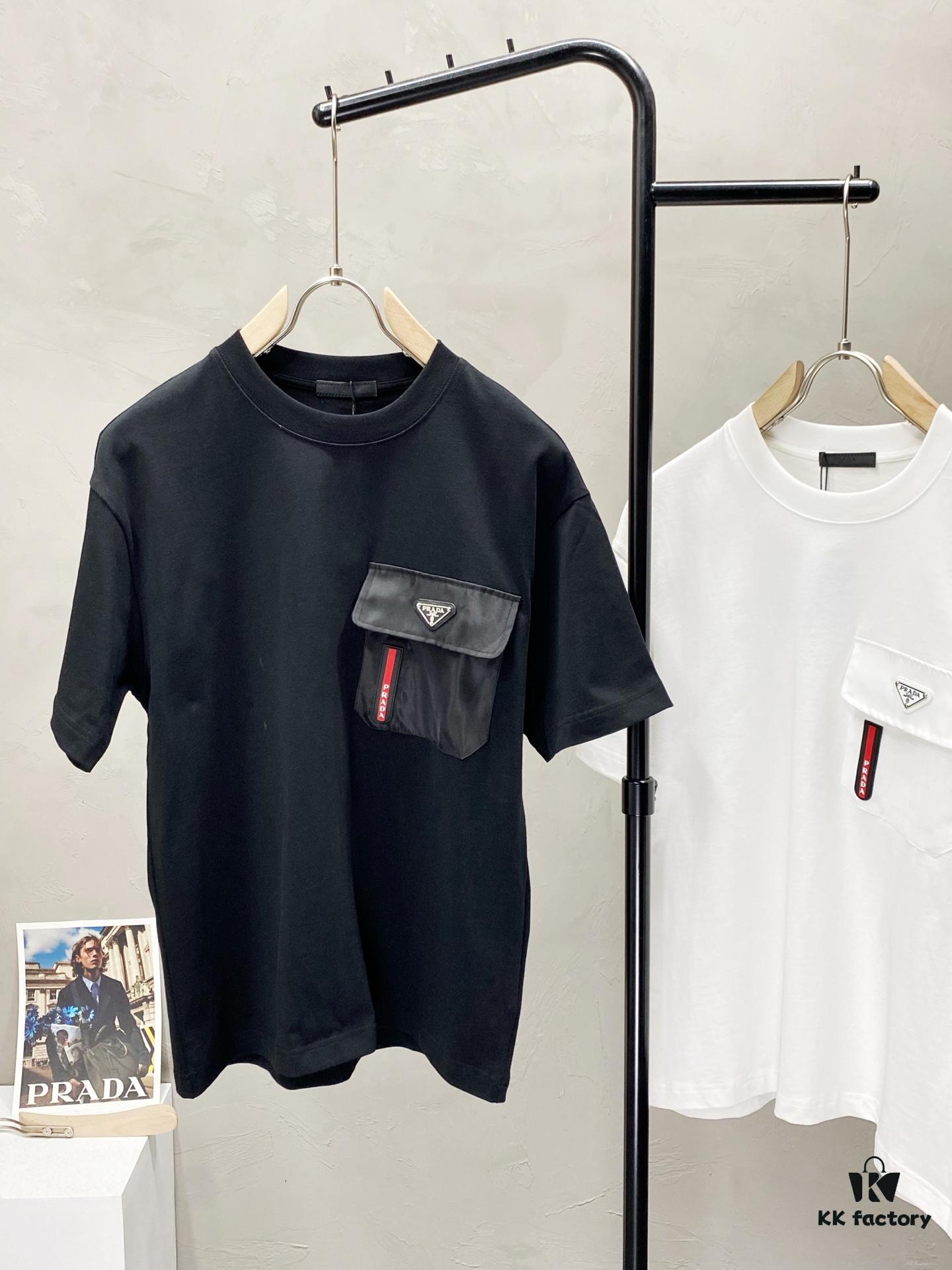 6931a10fccd8ab3d7af94f53 Prada Men's Casual Short-Sleeve T-Shirt, Exclusive New Arrival, Original Order, High-End Custom, Premium Quality, Fashionable and Versatile Bestseller