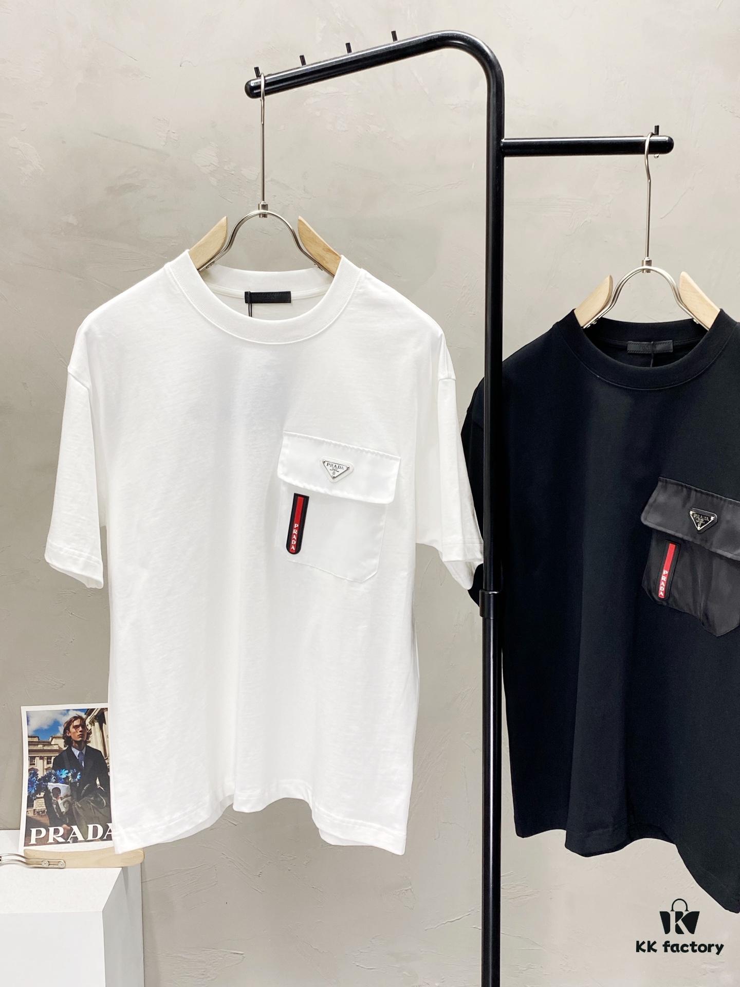 6931a10fccd8ab3d7af94f54 Prada Men's Casual Short-Sleeve T-Shirt, Exclusive New Arrival, Original Order, High-End Custom, Premium Quality, Fashionable and Versatile Bestseller