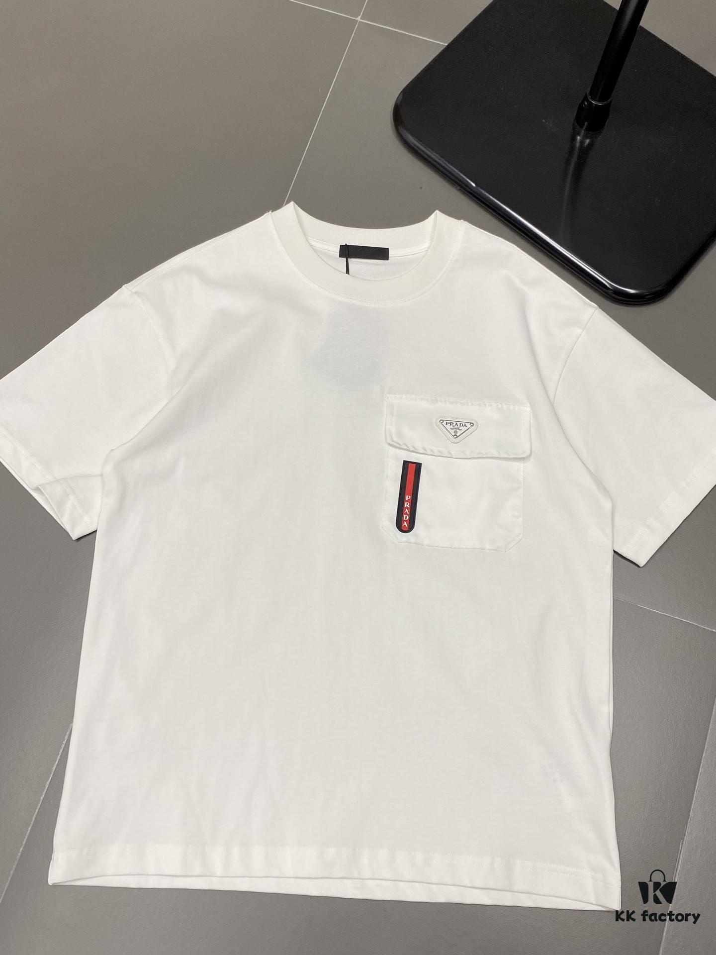 6931a10fccd8ab3d7af94f55 Prada Men's Casual Short-Sleeve T-Shirt, Exclusive New Arrival, Original Order, High-End Custom, Premium Quality, Fashionable and Versatile Bestseller