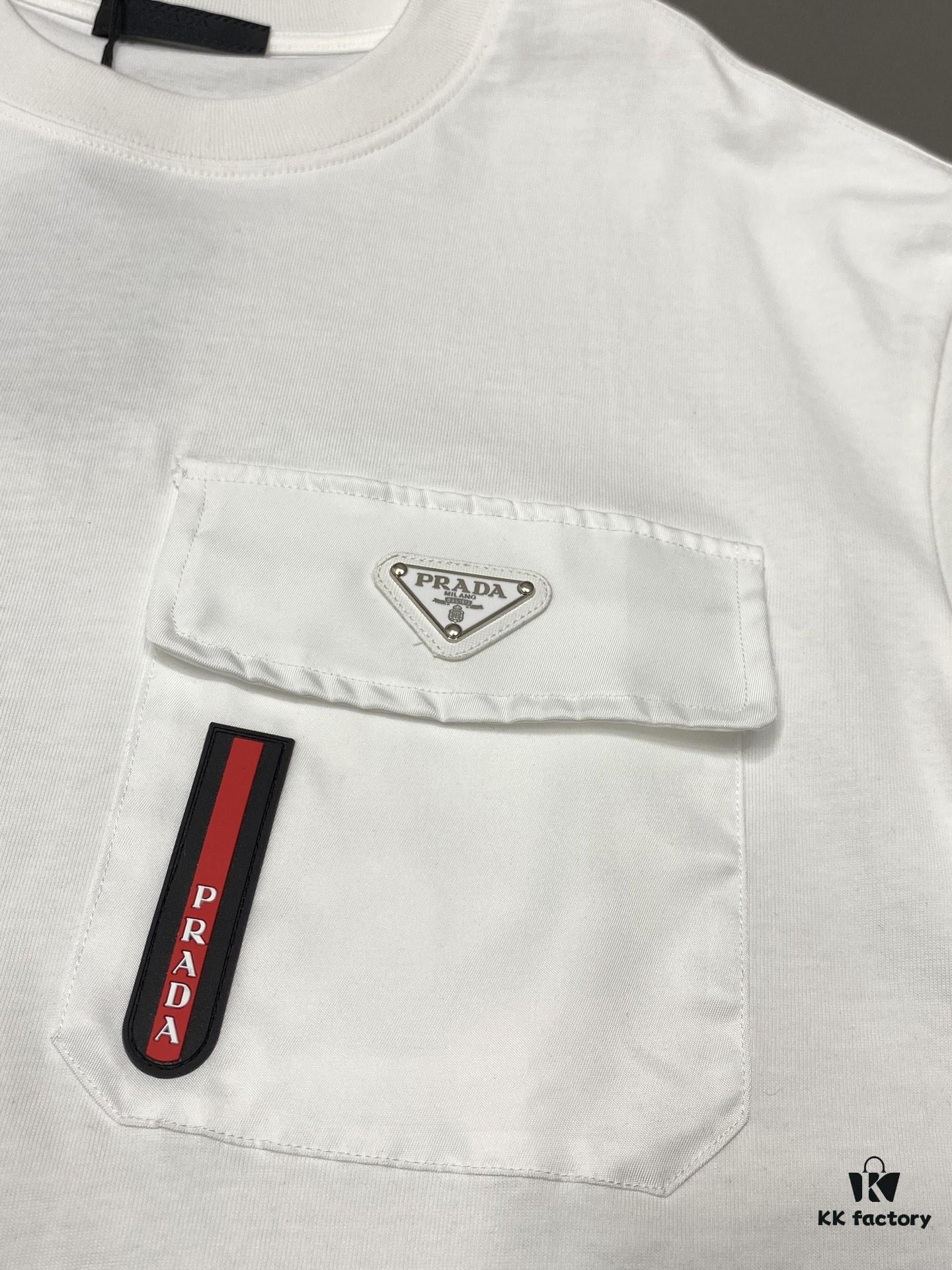 6931a10fccd8ab3d7af94f57 Prada Men's Casual Short-Sleeve T-Shirt, Exclusive New Arrival, Original Order, High-End Custom, Premium Quality, Fashionable and Versatile Bestseller