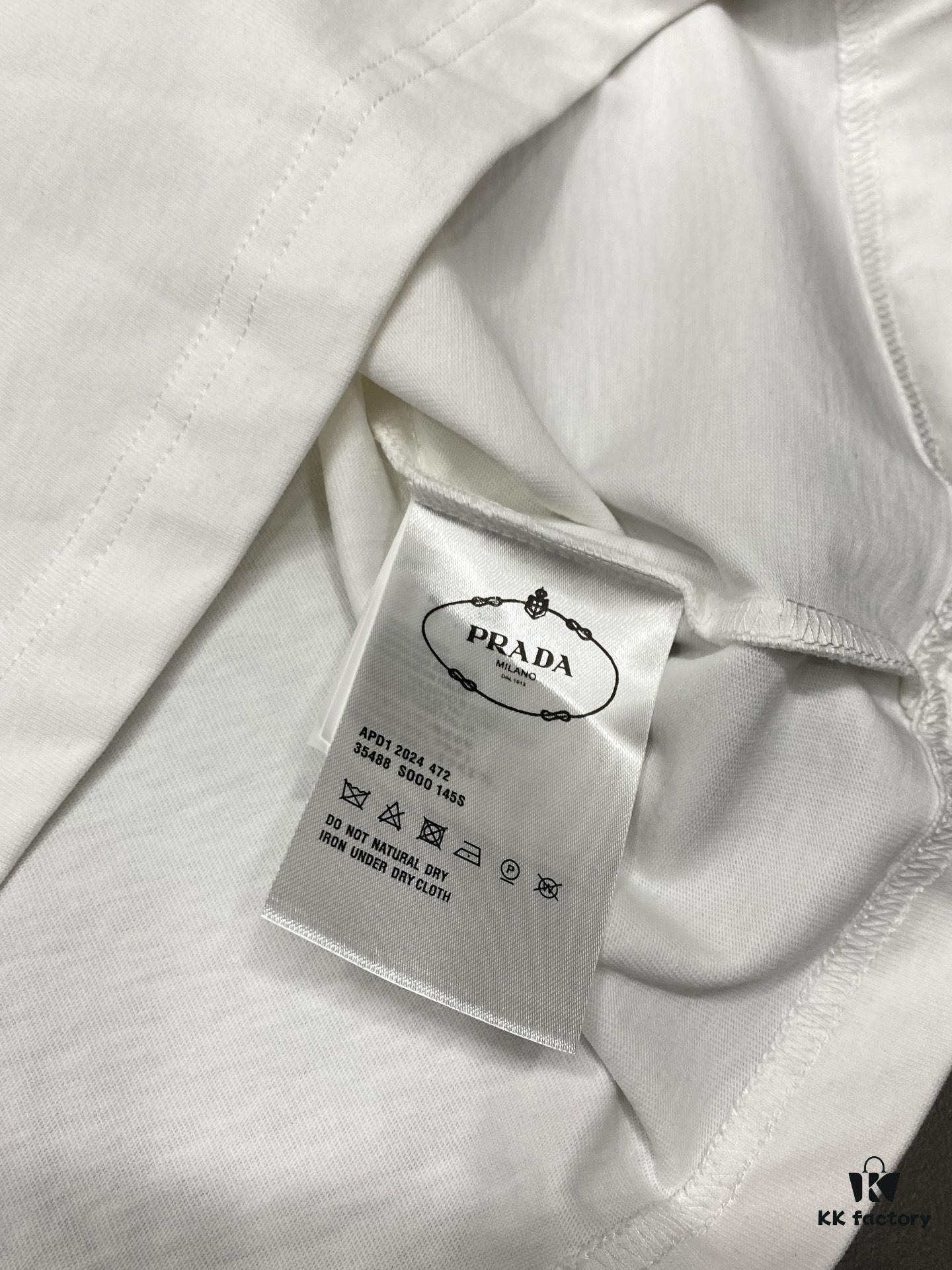 6931a10fccd8ab3d7af94f59 Prada Men's Casual Short-Sleeve T-Shirt, Exclusive New Arrival, Original Order, High-End Custom, Premium Quality, Fashionable and Versatile Bestseller