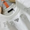 6931a113ccd8ab3d7af94fa2 PRADA 2025 Spring/Summer New Short Sleeve T-Shirt! Runway Design Fashion Casual Tee with Signature Logo – Soft 100% Cotton, Unisex Loose Fit