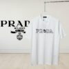6931a116ccd8ab3d7af94fcb Prada High-End SS25 Spring/Summer Collection, In-Store Exclusive, Premium Channel Release, Embroidered Logo Relief Series, Crew Neck Short-Sleeve T-Shirt with Slightly Relaxed Fit