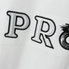 6931a116ccd8ab3d7af94fd0 Prada High-End SS25 Spring/Summer Collection, In-Store Exclusive, Premium Channel Release, Embroidered Logo Relief Series, Crew Neck Short-Sleeve T-Shirt with Slightly Relaxed Fit