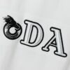 6931a116ccd8ab3d7af94fd1 Prada High-End SS25 Spring/Summer Collection, In-Store Exclusive, Premium Channel Release, Embroidered Logo Relief Series, Crew Neck Short-Sleeve T-Shirt with Slightly Relaxed Fit