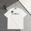 6931a116ccd8ab3d7af94fd4 Prada High-Version SS25 Spring/Summer Collection, In-Store Exclusive, Channel Luxury Item, Embroidered Logo Relief Series, Slightly Oversized Round-Neck Short-Sleeve T-Shirt