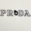 6931a116ccd8ab3d7af94fd7 Prada High-Version SS25 Spring/Summer Collection, In-Store Exclusive, Channel Luxury Item, Embroidered Logo Relief Series, Slightly Oversized Round-Neck Short-Sleeve T-Shirt