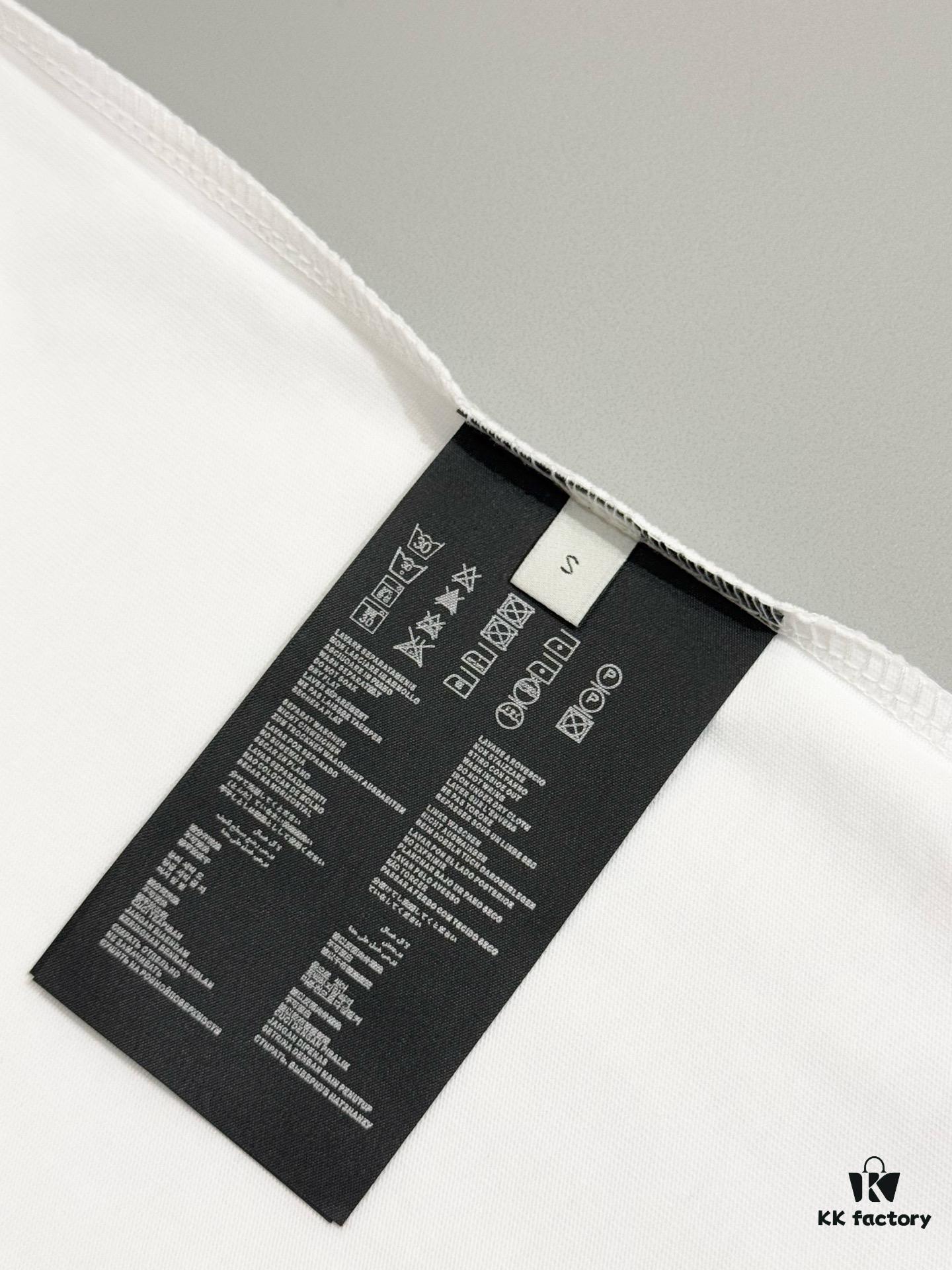 6931a117ccd8ab3d7af94fdb Prada High-Version SS25 Spring/Summer Collection, In-Store Exclusive, Channel Luxury Item, Embroidered Logo Relief Series, Slightly Oversized Round-Neck Short-Sleeve T-Shirt