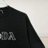 6931a117ccd8ab3d7af94fe0 Prada High-End SS25 Spring/Summer Collection, In-Store Retail Quality, Embroidered Relief Letter Design, Crew Neck Short-Sleeve T-Shirt with Slightly Loose Fit