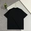 6931a117ccd8ab3d7af94fe7 Prada High-Version SS25 Spring/Summer Collection, In-Store Stock, Premium Channel Release, Embroidered Relief Letter Design, Crew Neck Short-Sleeve T-Shirt with Slightly Relaxed Fit
