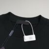 6931a117ccd8ab3d7af94fe8 Prada High-Version SS25 Spring/Summer Collection, In-Store Stock, Premium Channel Release, Embroidered Relief Letter Design, Crew Neck Short-Sleeve T-Shirt with Slightly Relaxed Fit