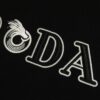6931a117ccd8ab3d7af94feb Prada High-Version SS25 Spring/Summer Collection, In-Store Stock, Premium Channel Release, Embroidered Relief Letter Design, Crew Neck Short-Sleeve T-Shirt with Slightly Relaxed Fit
