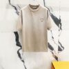 6931a118ccd8ab3d7af94fef PRADA/Prada 320g Washed Short Sleeve T-Shirt with Minimalist Triangular Logo Embroidery