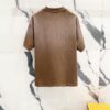 6931a118ccd8ab3d7af95002 PRADA/Prada 320g Washed Short-Sleeve T-Shirt with Minimalist Triangular Patch Embroidery Logo