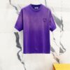 6931a119ccd8ab3d7af9500a PRADA/Prada 320g Washed Short Sleeve T-Shirt with Minimalist Triangular Logo Embroidery