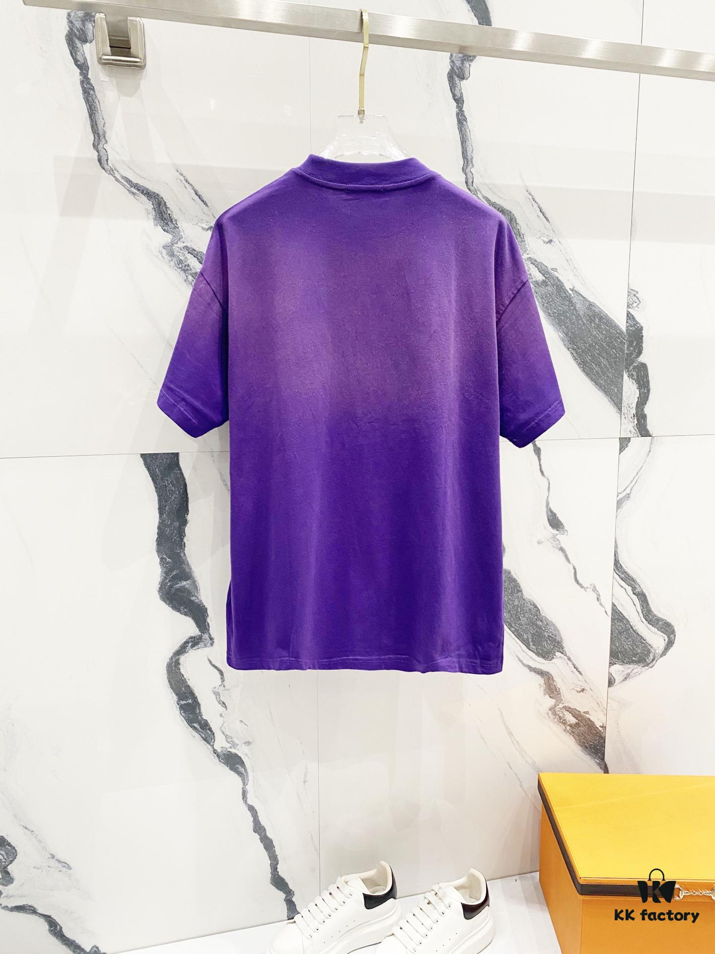 6931a119ccd8ab3d7af9500b PRADA/Prada 320g Washed Short Sleeve T-Shirt with Minimalist Triangular Logo Embroidery