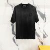 6931a11accd8ab3d7af9501d PRADA/Prada 320g Washed Short Sleeve T-Shirt with Minimalist Triangular Logo Embroidery
