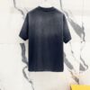 6931a11accd8ab3d7af9501e PRADA/Prada 320g Washed Short Sleeve T-Shirt with Minimalist Triangular Logo Embroidery
