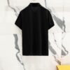 6931a11bccd8ab3d7af95031 PRADA Men's Polo Shirt with Lapel, Nylon Pocket Zipper Design, Brand Triangle Logo Metal Badge