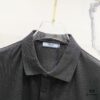 6931a11bccd8ab3d7af95039 PRADA Men's Polo Shirt with Lapel, Nylon Pocket Zipper Design, Brand Triangle Logo Metal Badge