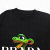 6931a11dccd8ab3d7af95057 PRADA*Prada* Loose Fit Printed Logo Design Spring Summer New Round Neck Fashion Short Sleeve T-Shirt, Soft and Comfortable Unisex Wear, Versatile Casual Essential