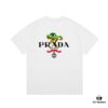 6931a11dccd8ab3d7af9505e PRADA*Prada* Loose Fit Printed Logo Design Spring Summer New Fashion Crew Neck Short Sleeve T-Shirt, Soft and Comfortable Unisex Wear, Versatile Casual Essential