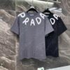 6931a11eccd8ab3d7af95078 25ss PRADA Hand-Painted Logo T-Shirt Inspired by 80s Retro Style