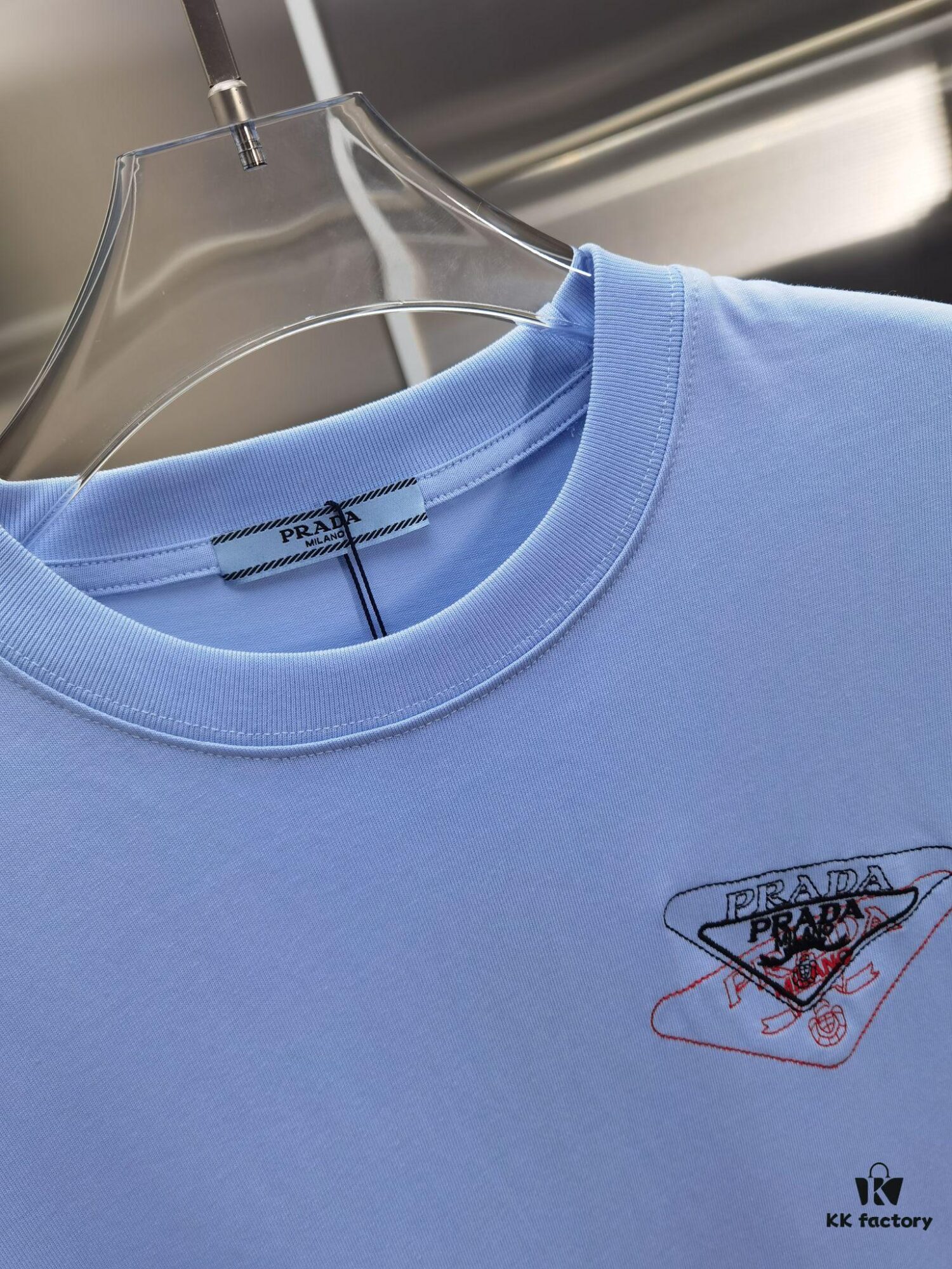 6931a121ccd8ab3d7af950ad PR*DA Embroidered Premium Version Short Sleeve T-Shirt (Unisex Design)
