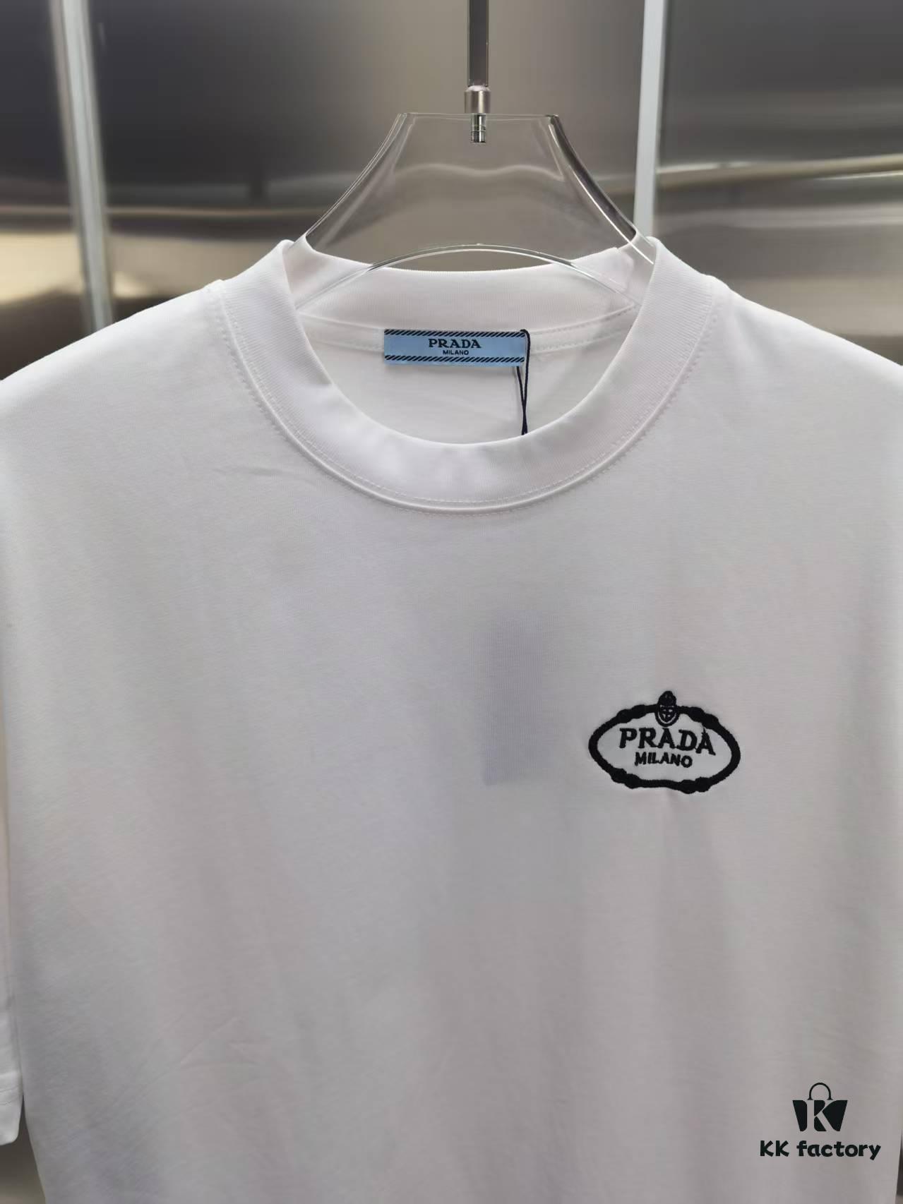 6931a121ccd8ab3d7af950b7 PR*DA Embroidered Short Sleeve T-Shirt (Premium Embroidery Version, Different from Standard)