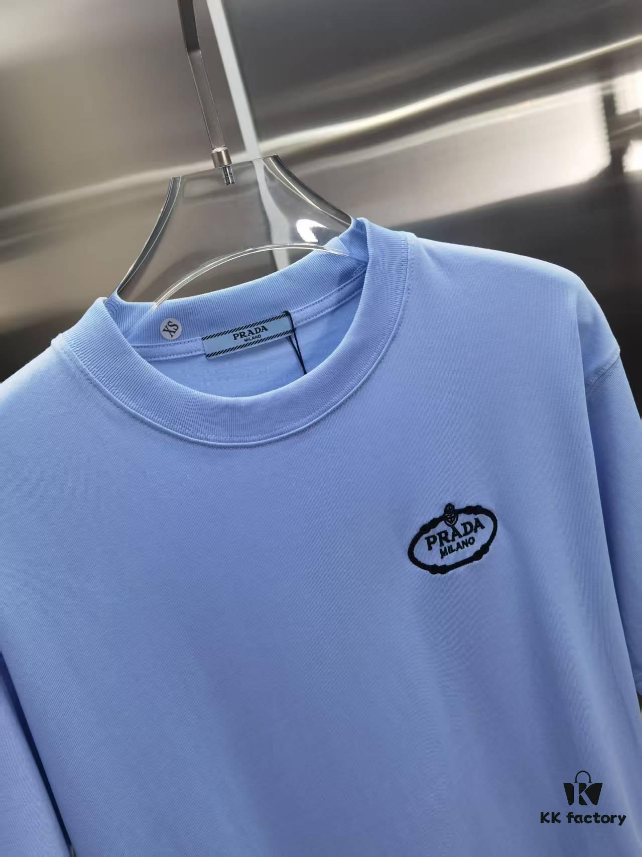 6931a122ccd8ab3d7af950c5 PR*DA Embroidered Premium Short Sleeve T-Shirt (High-End Version, Distinct from Standard Market Offerings)