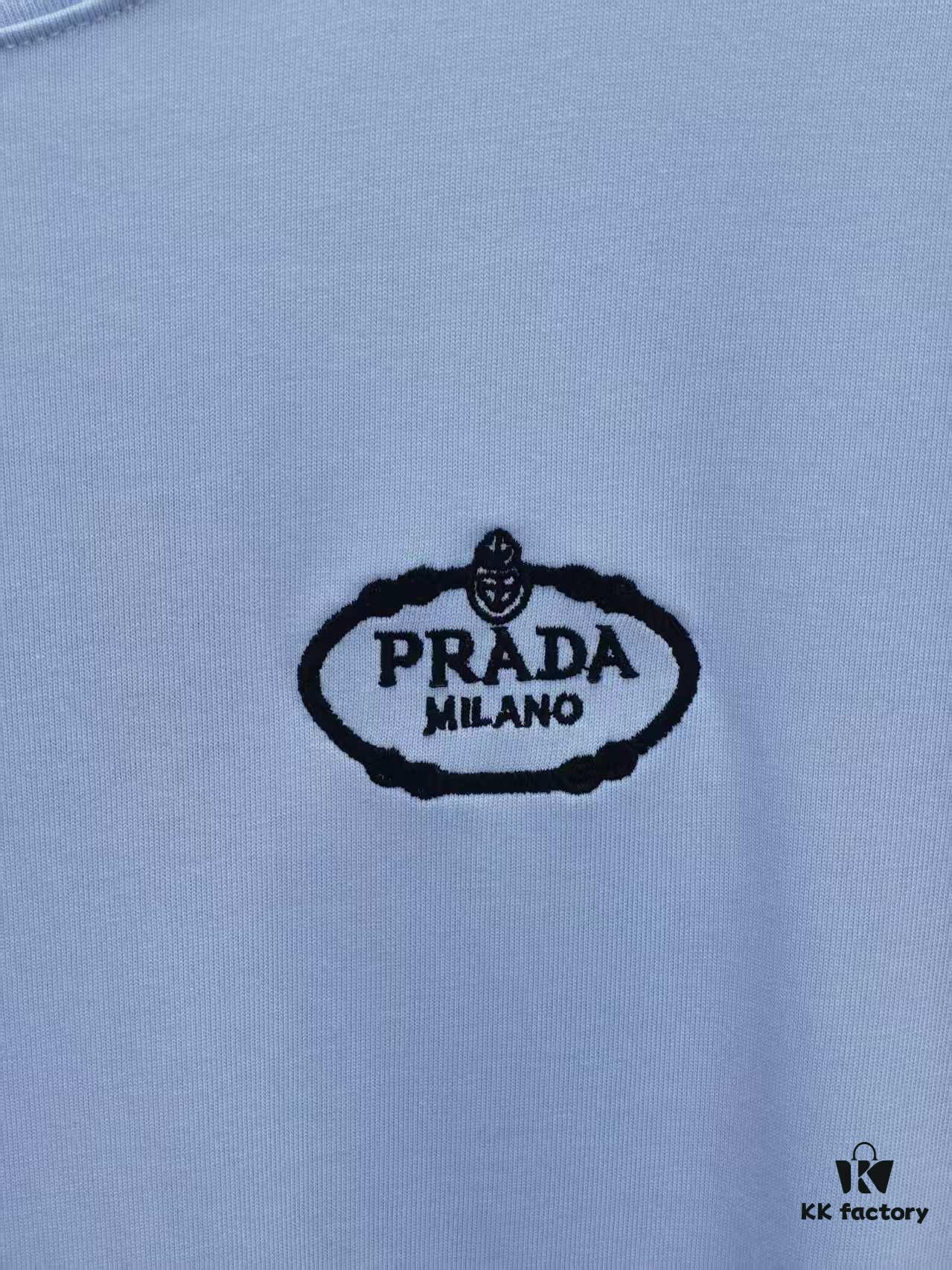 6931a122ccd8ab3d7af950c6 PR*DA Embroidered Premium Short Sleeve T-Shirt (High-End Version, Distinct from Standard Market Offerings)