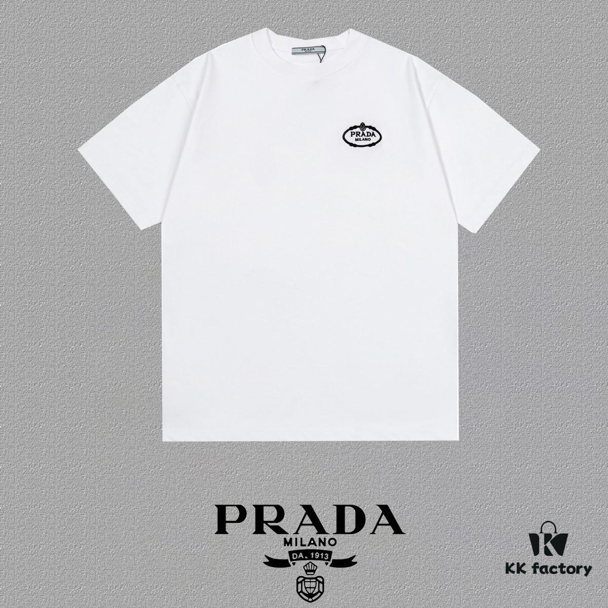 6931a122ccd8ab3d7af950c8 PR*DA Embroidered Short Sleeve T-Shirt (Premium Quality, Dual-Yarn 100% Cotton)