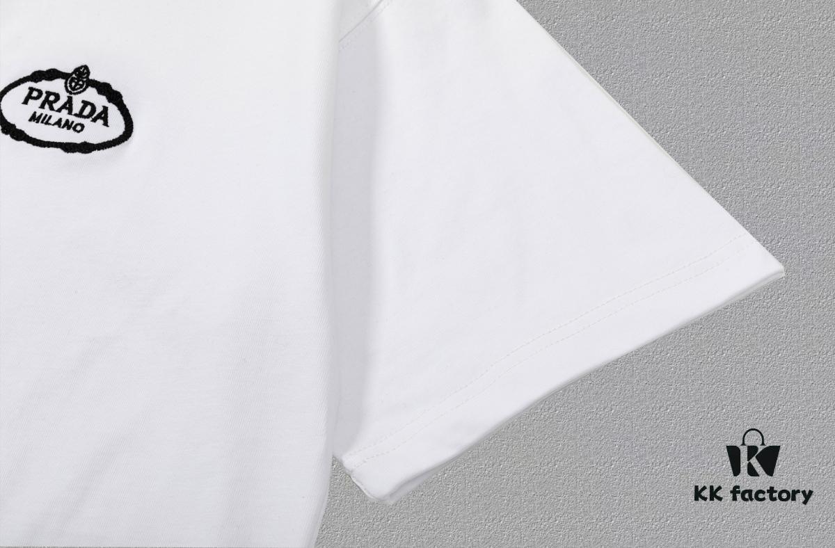 6931a122ccd8ab3d7af950cc PR*DA Embroidered Short Sleeve T-Shirt (Premium Quality, Dual-Yarn 100% Cotton)