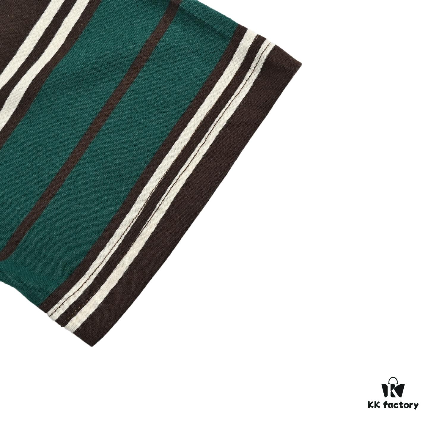 Prada Pocket Logo Striped Short Sleeve T-Shirt