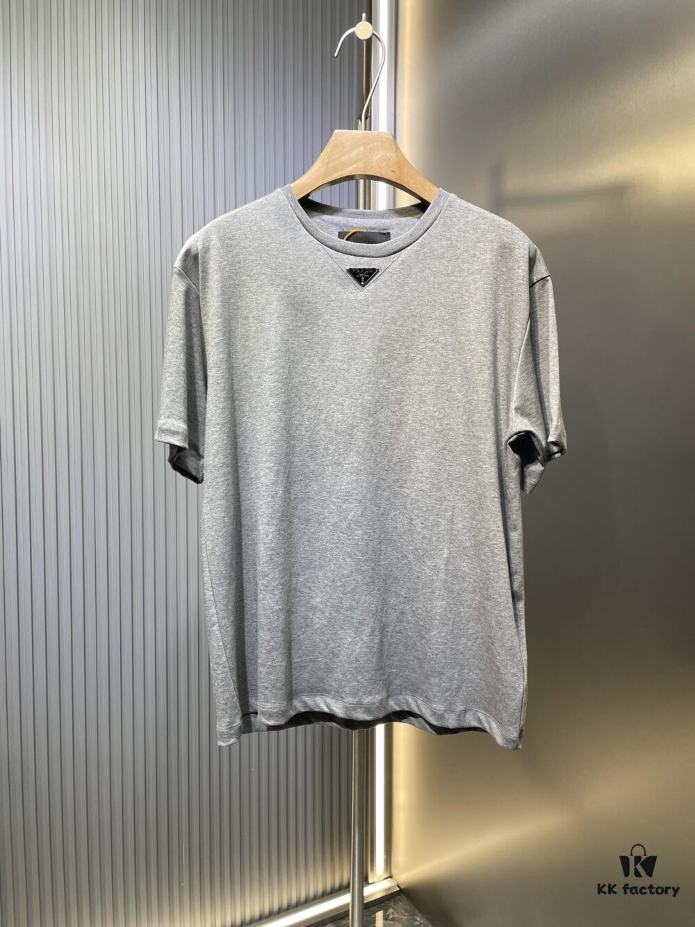 6931a12bccd8ab3d7af95171 Prada Triangle Logo Short Sleeve T-Shirt