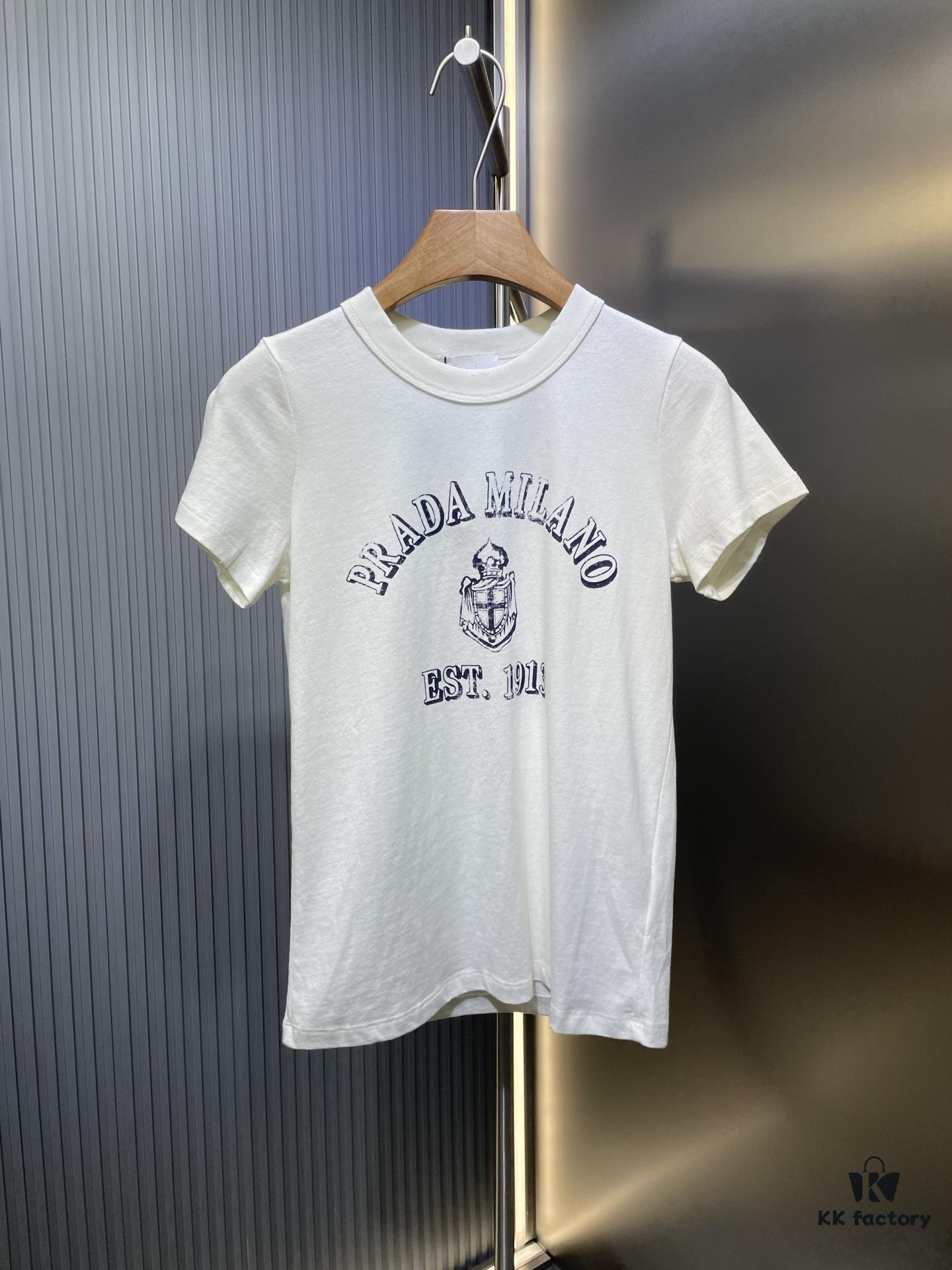 6931a12bccd8ab3d7af95183 Prada 2025 Latest Triangle Logo Printed Cotton Short-Sleeve T-Shirt, Soft and Comfortable Fabric, Fresh Design Inspiration, Highly Stylish and Representative, Comfortable, Breathable Touch, Extremely Fashionable and Timeless with Character, Premium and Versatile Look