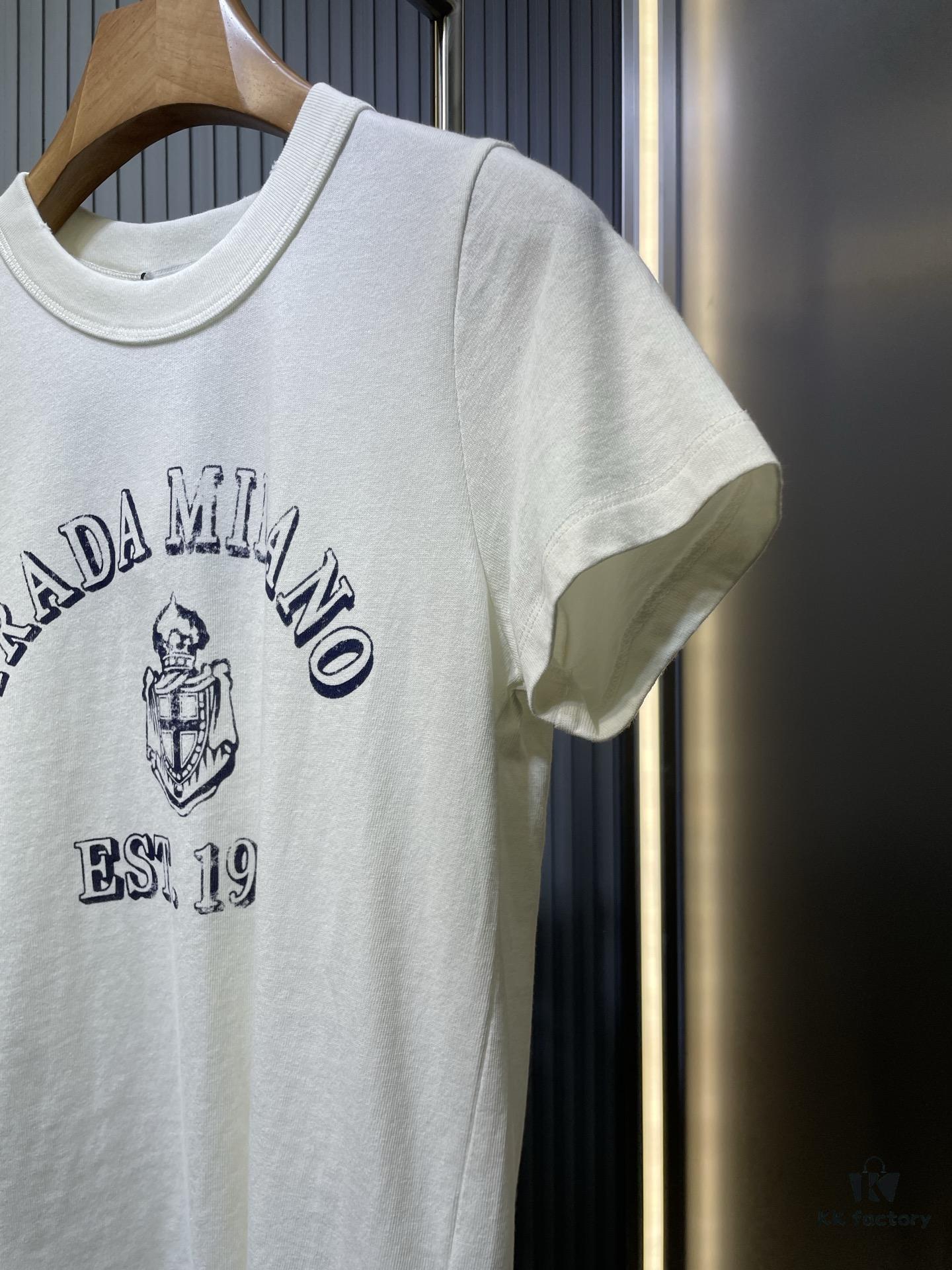 6931a12cccd8ab3d7af95185 Prada 2025 Latest Triangle Logo Printed Cotton Short-Sleeve T-Shirt, Soft and Comfortable Fabric, Fresh Design Inspiration, Highly Stylish and Representative, Comfortable, Breathable Touch, Extremely Fashionable and Timeless with Character, Premium and Versatile Look