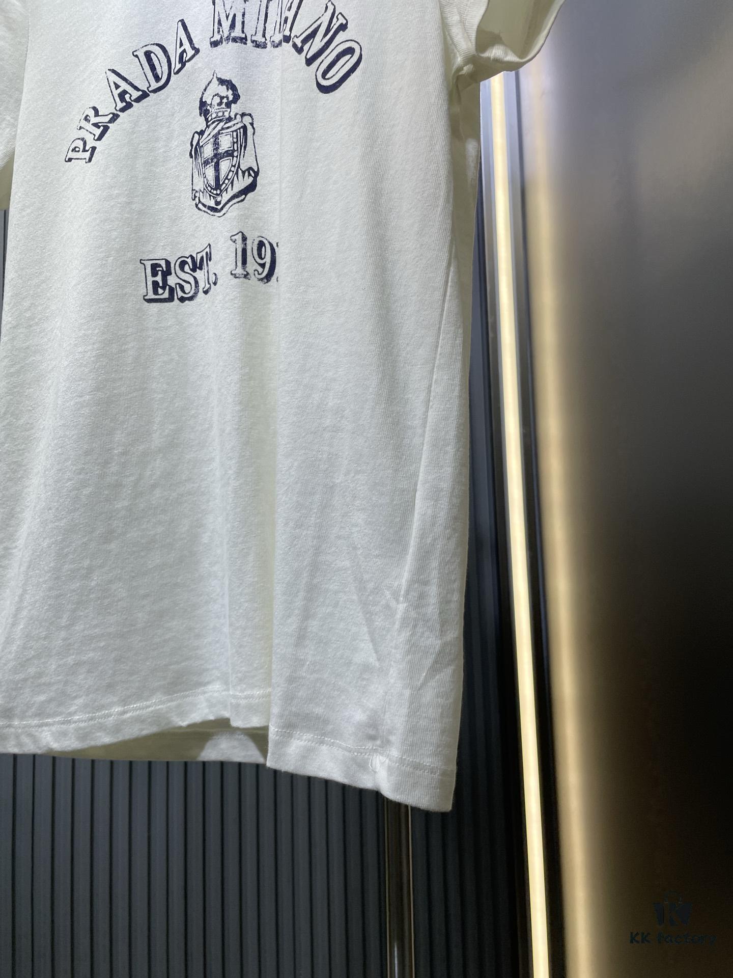 6931a12cccd8ab3d7af95186 Prada 2025 Latest Triangle Logo Printed Cotton Short-Sleeve T-Shirt, Soft and Comfortable Fabric, Fresh Design Inspiration, Highly Stylish and Representative, Comfortable, Breathable Touch, Extremely Fashionable and Timeless with Character, Premium and Versatile Look