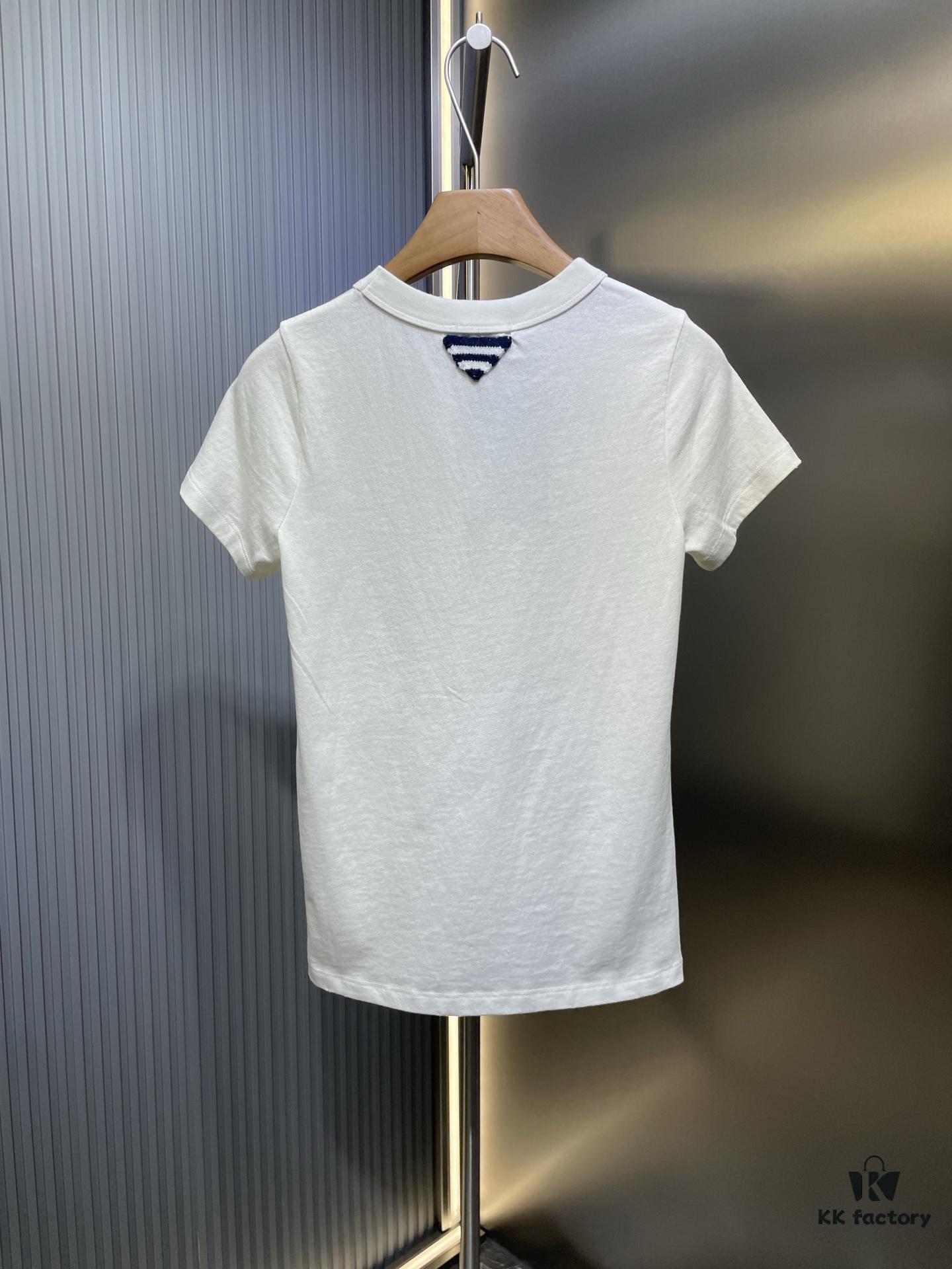 6931a12cccd8ab3d7af95187 Prada 2025 Latest Triangle Logo Printed Cotton Short-Sleeve T-Shirt, Soft and Comfortable Fabric, Fresh Design Inspiration, Highly Stylish and Representative, Comfortable, Breathable Touch, Extremely Fashionable and Timeless with Character, Premium and Versatile Look