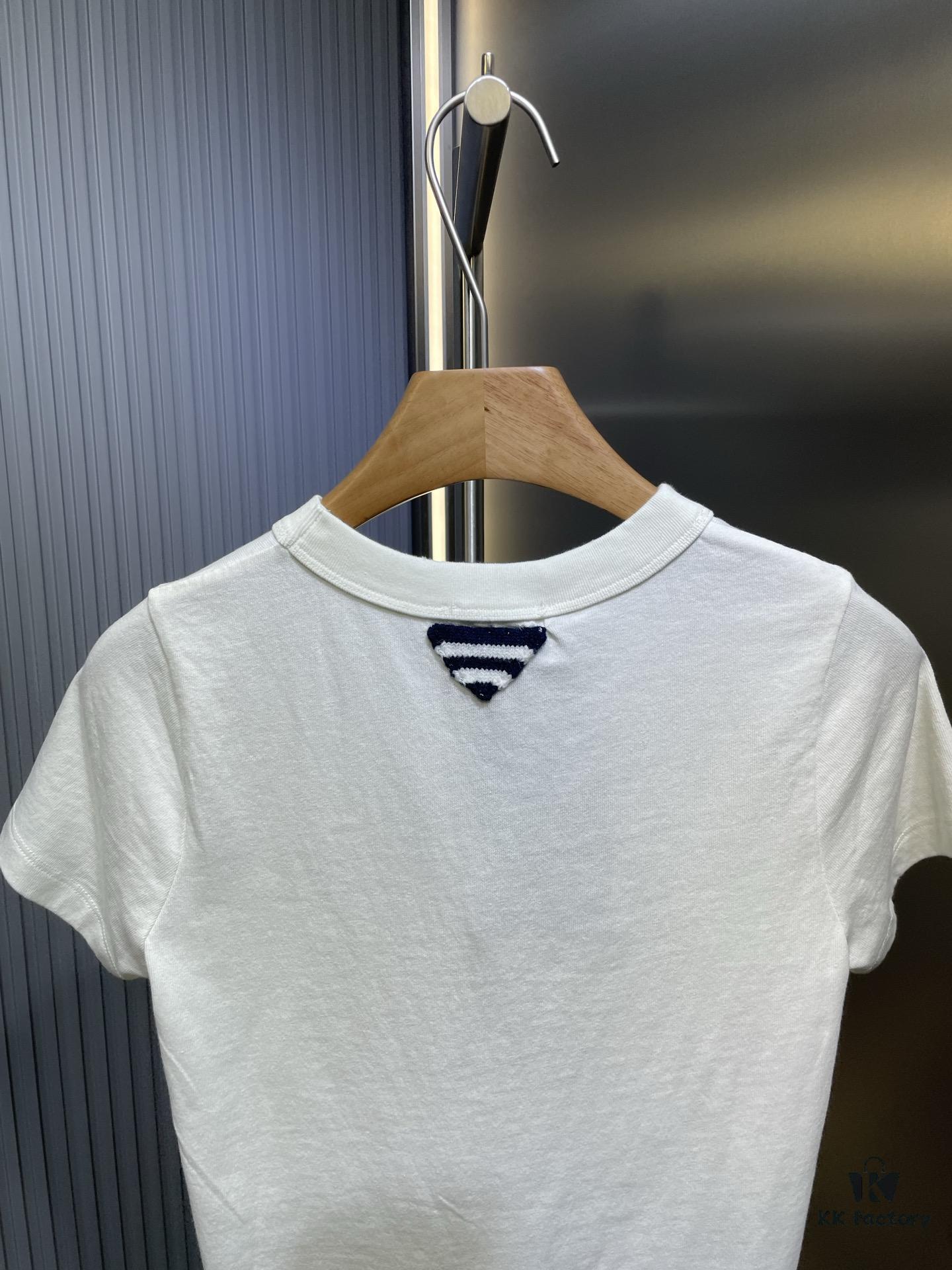 6931a12cccd8ab3d7af95189 Prada 2025 Latest Triangle Logo Printed Cotton Short-Sleeve T-Shirt, Soft and Comfortable Fabric, Fresh Design Inspiration, Highly Stylish and Representative, Comfortable, Breathable Touch, Extremely Fashionable and Timeless with Character, Premium and Versatile Look