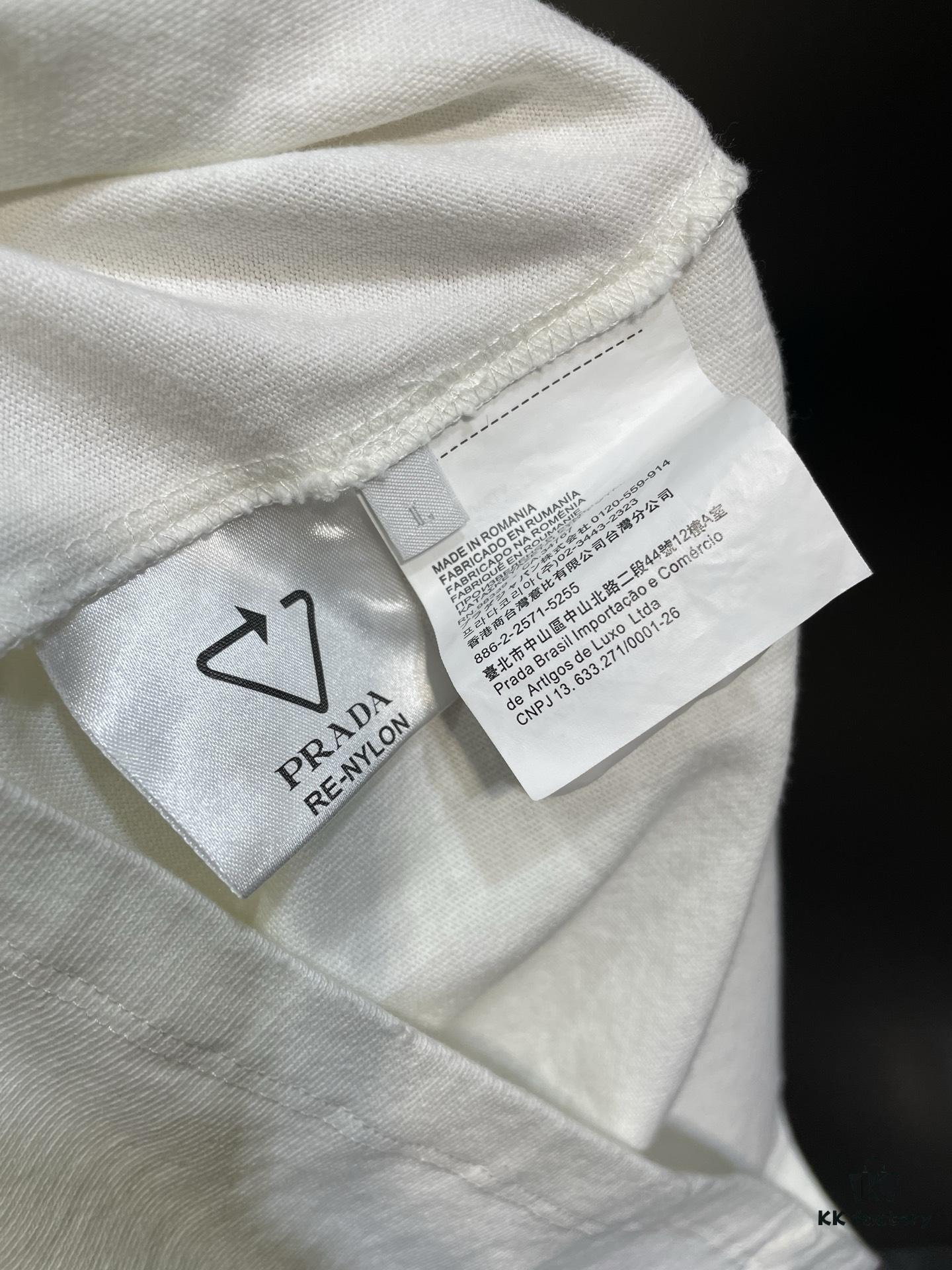 6931a12cccd8ab3d7af9518b Prada 2025 Latest Triangle Logo Printed Cotton Short-Sleeve T-Shirt, Soft and Comfortable Fabric, Fresh Design Inspiration, Highly Stylish and Representative, Comfortable, Breathable Touch, Extremely Fashionable and Timeless with Character, Premium and Versatile Look